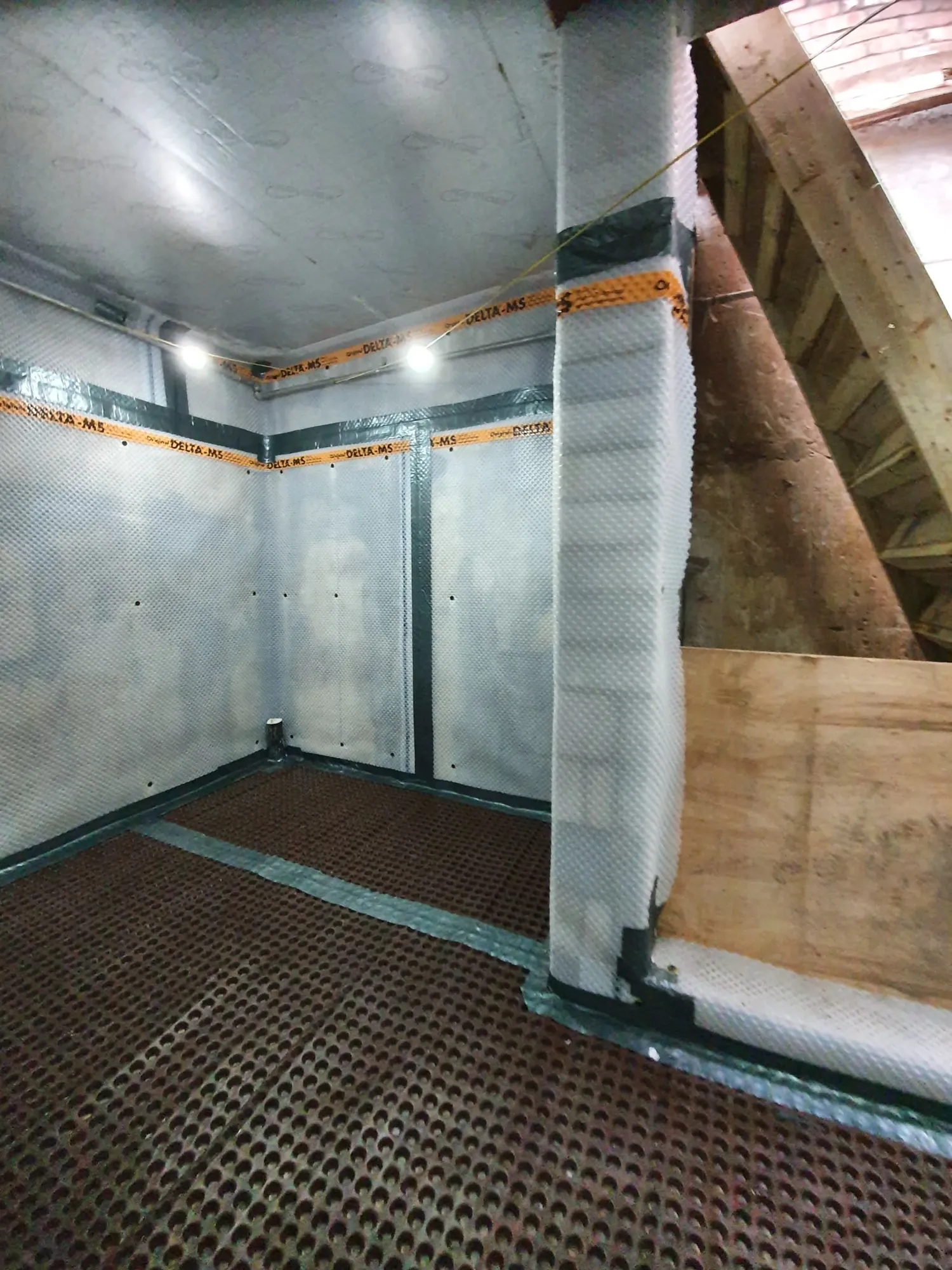 Basement — Drain Membrane & Waterproofing. in Stamford hill N16