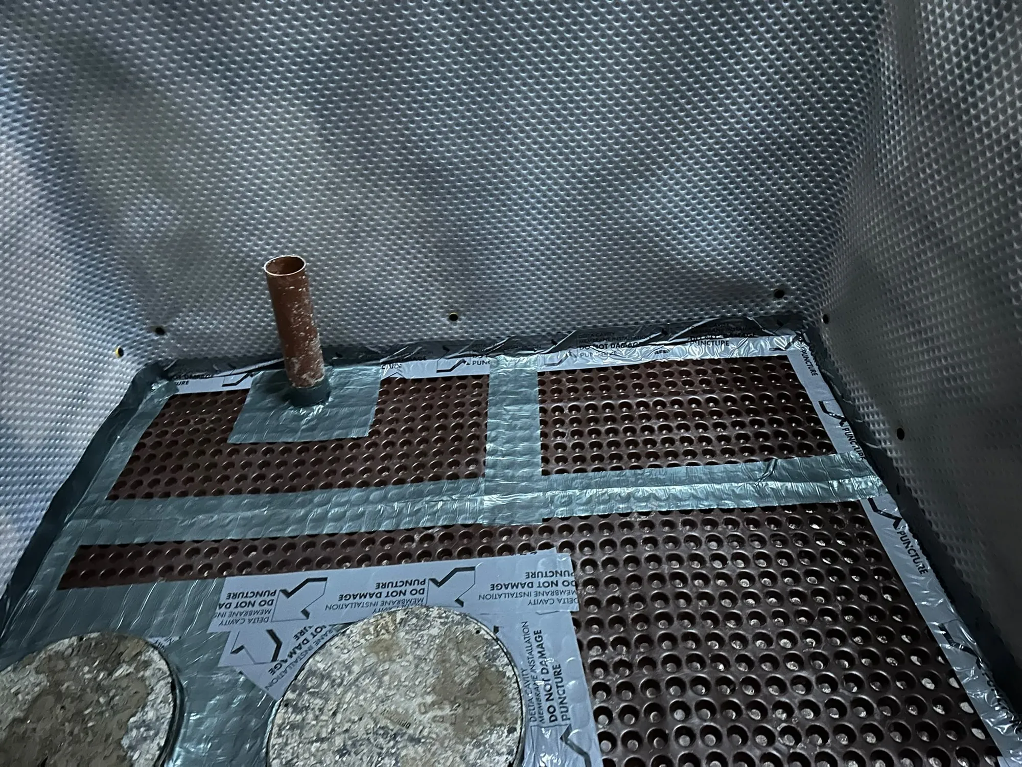 Basement — Drain Membrane & Waterproofing. in Stamford hill N16 — photo 3