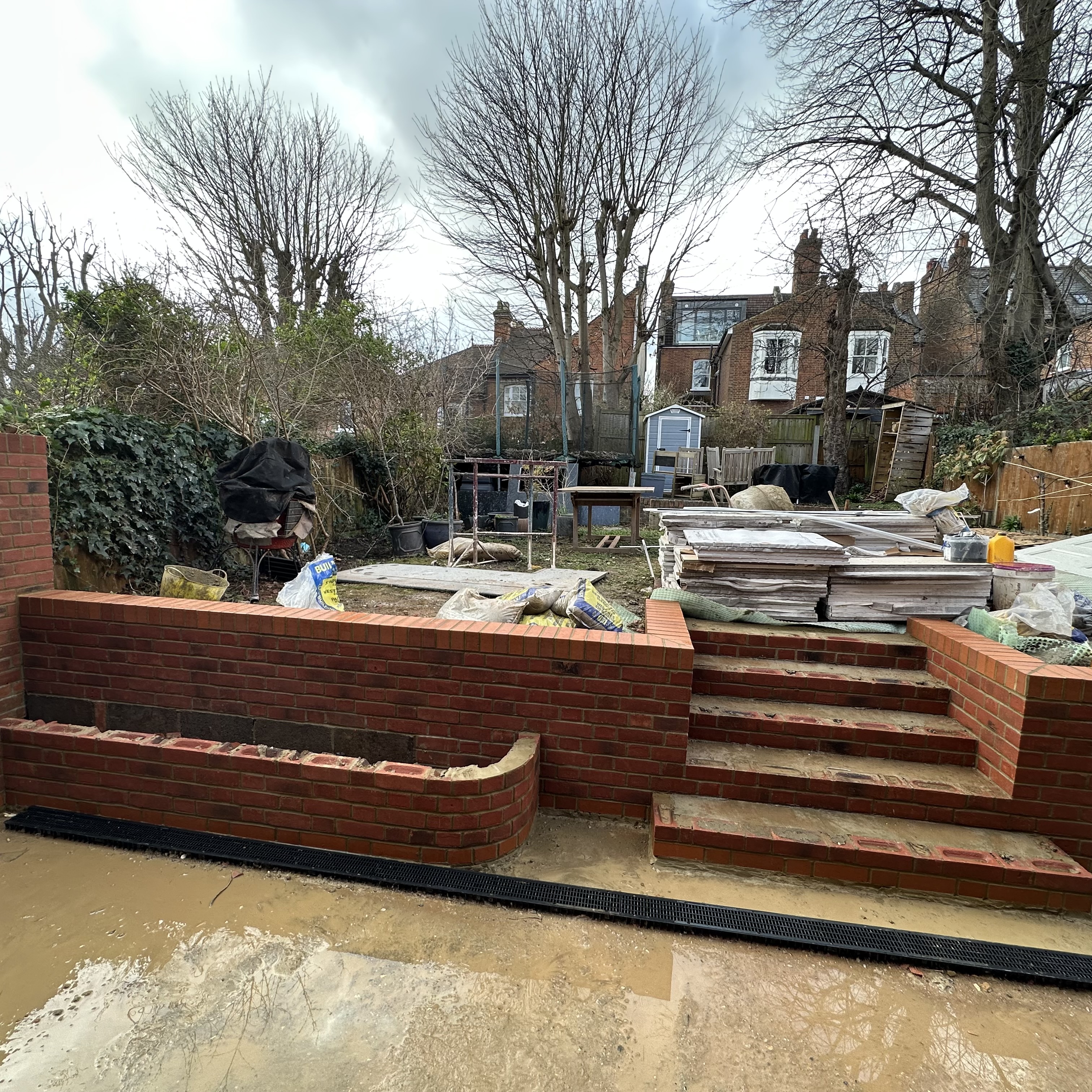 Brick Boundary Walls – Front & Rear Garden in London