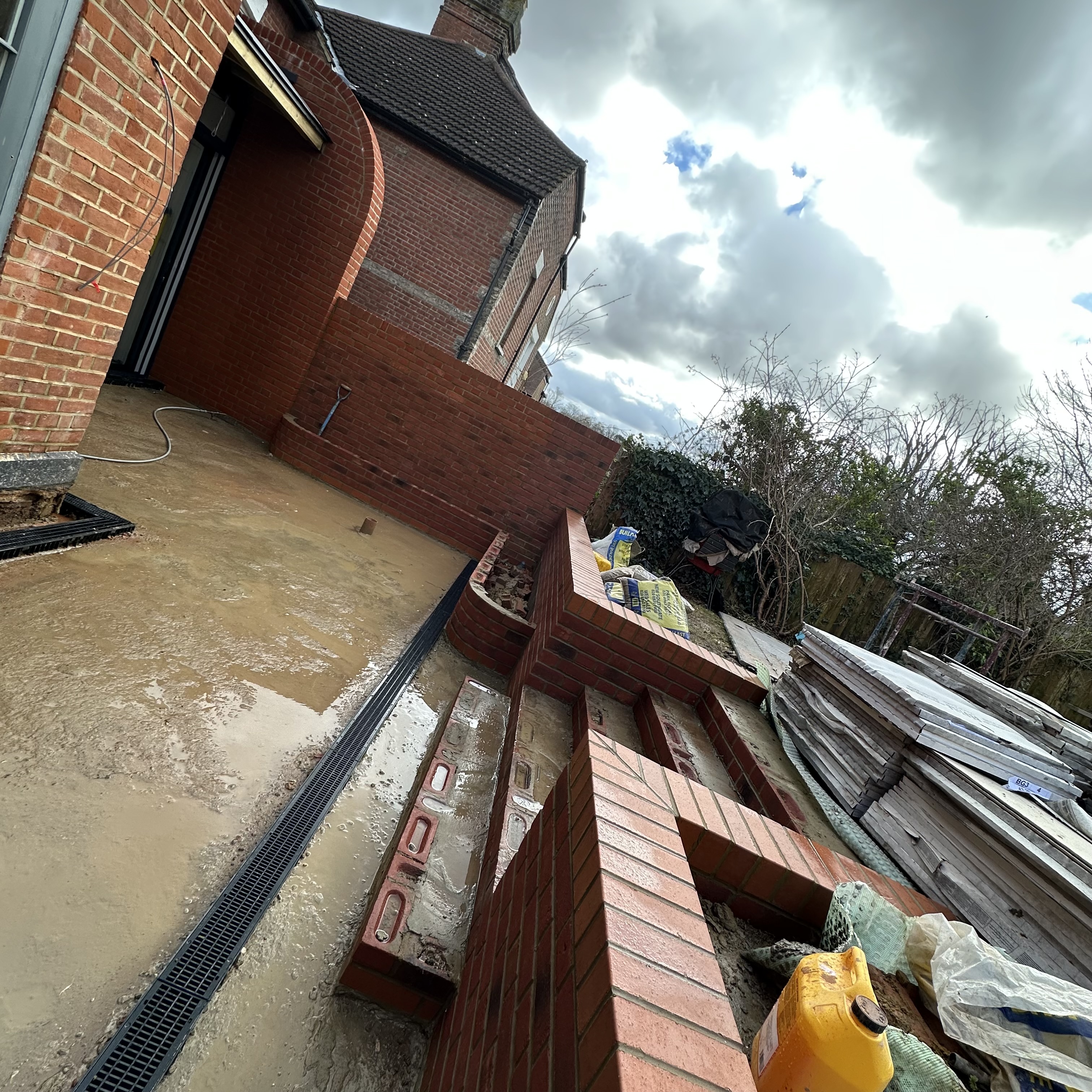 Curved Brick Extension & Structural Timber Work in Crouch end N8 — photo 7