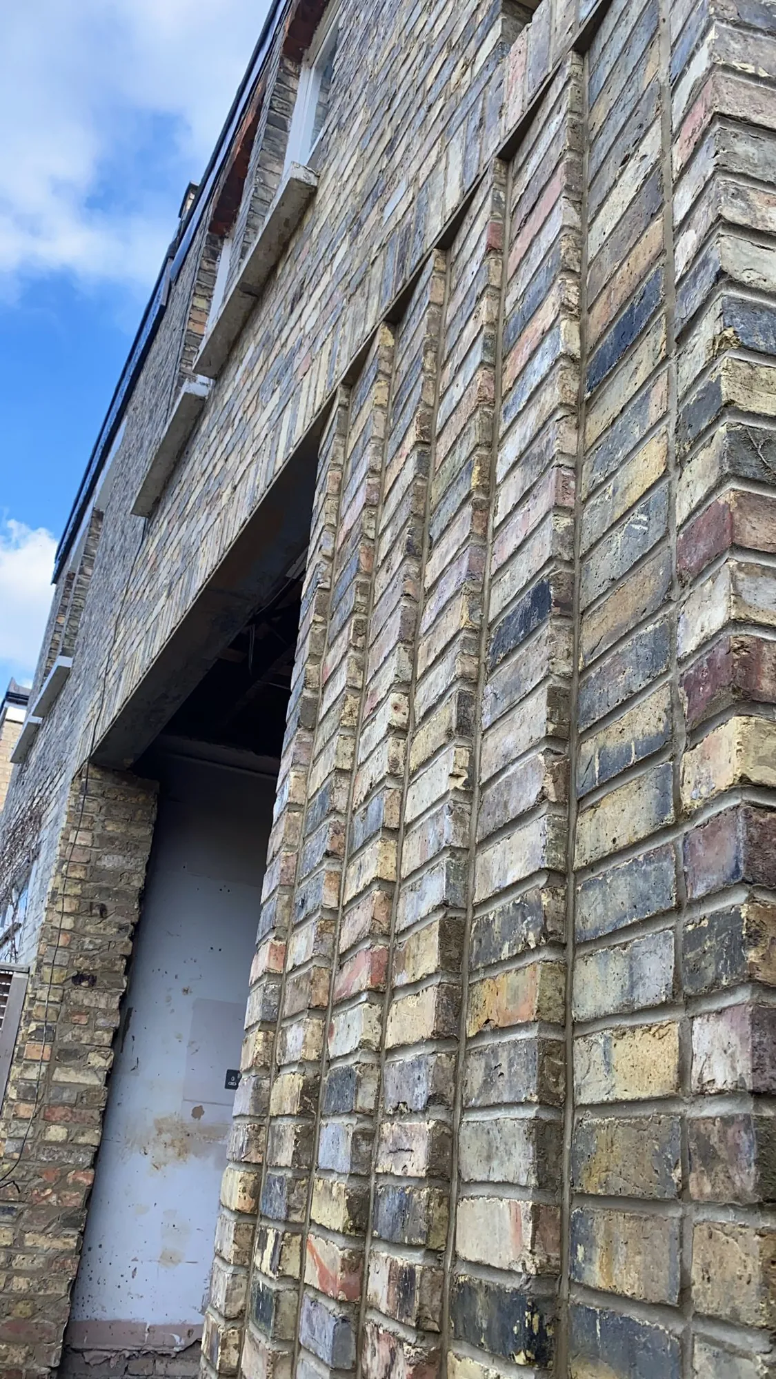Rear Extension — Steel Beams, Matched Brickwork & Glass Roof. in Hornsey N8 — photo 6