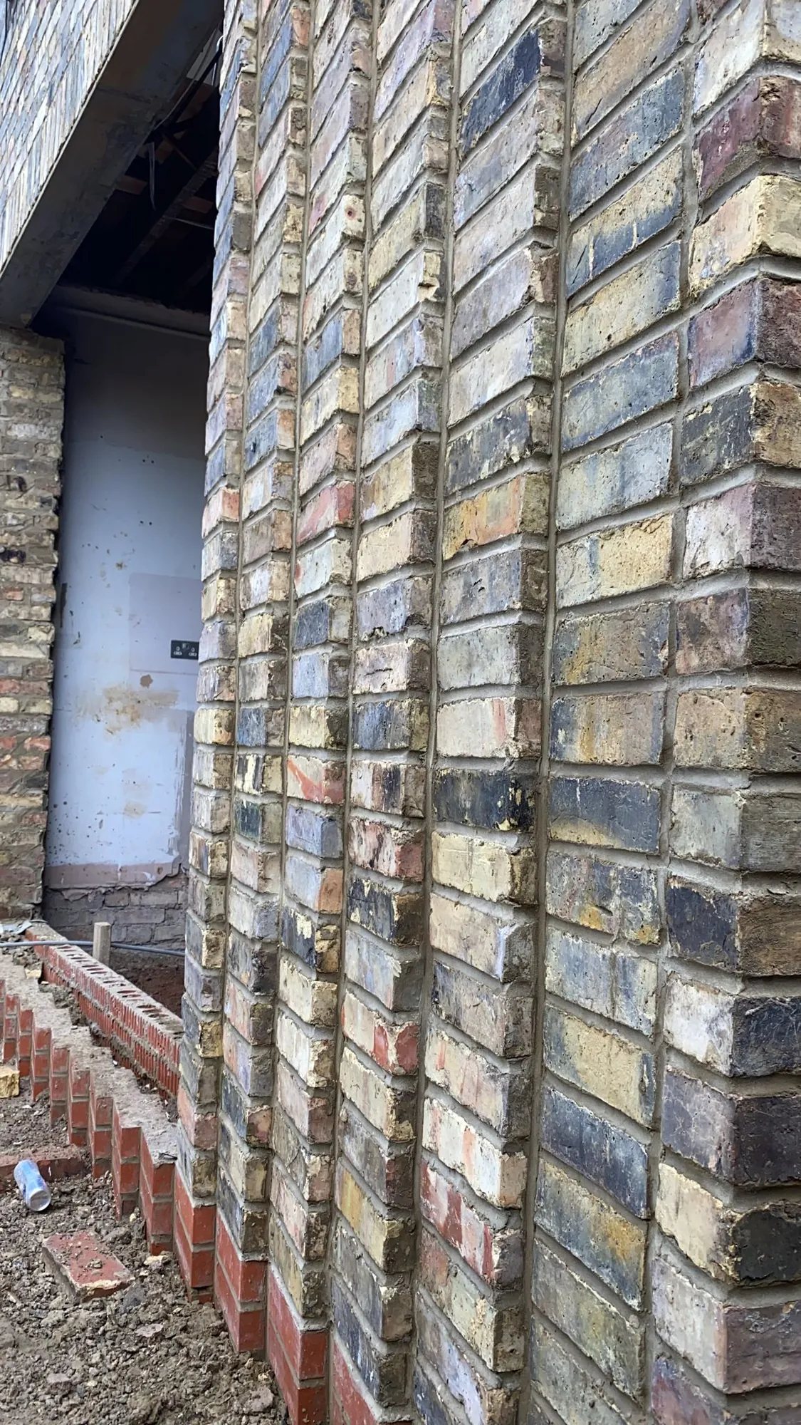 Rear Extension — Steel Beams, Matched Brickwork & Glass Roof. in Hornsey N8 — photo 11