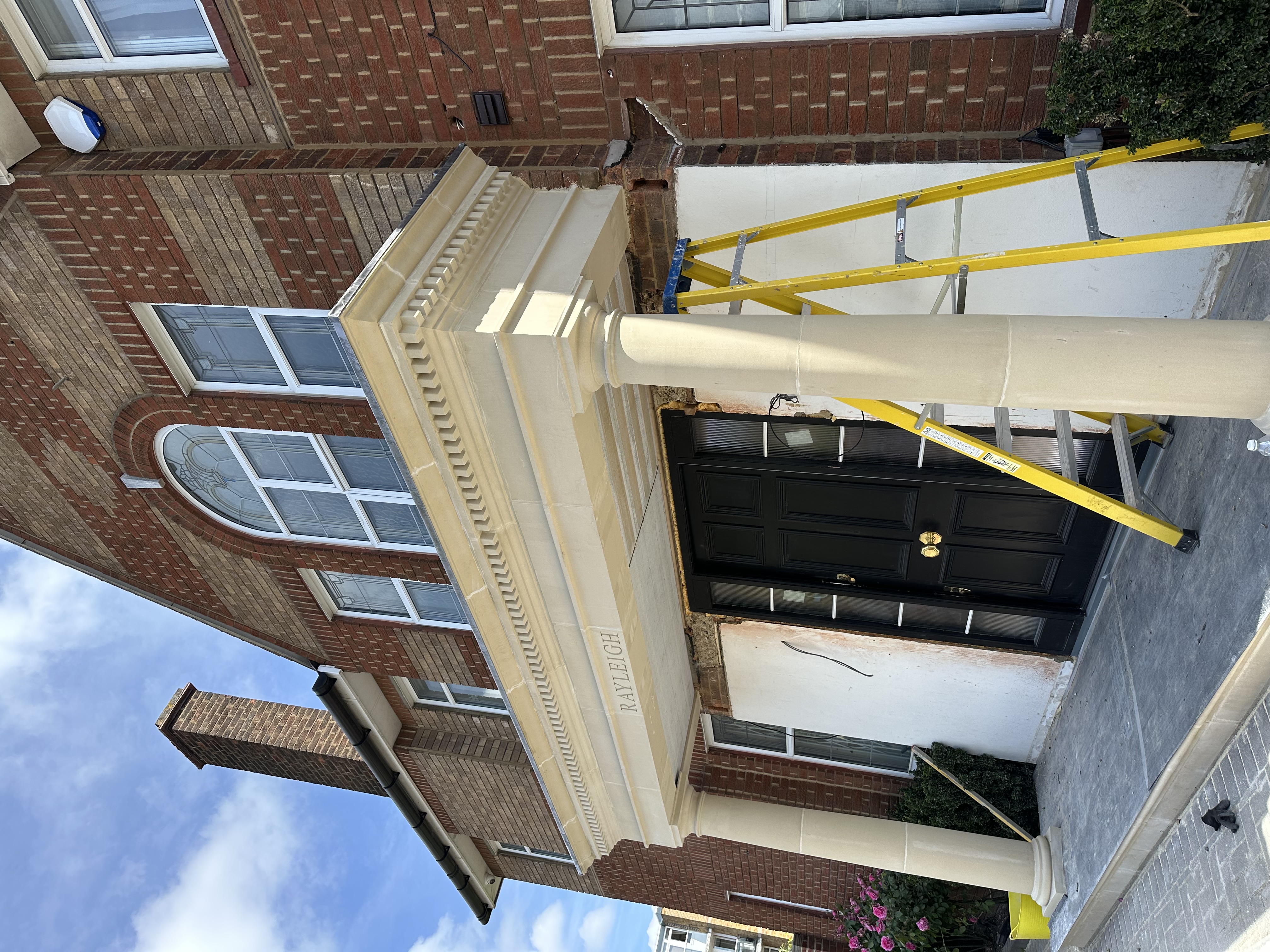 Stone Portico & Entrance Installation in Brondesbury NW6